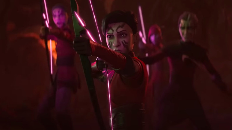 Mother Talzin and Asajj Ventress in Clone Wars
