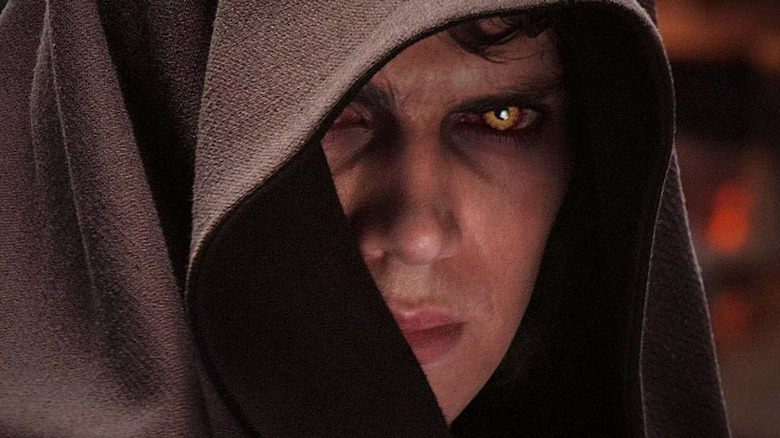Anakin Skywalker's Sith eyes in Star Wars: Revenge of the Sith