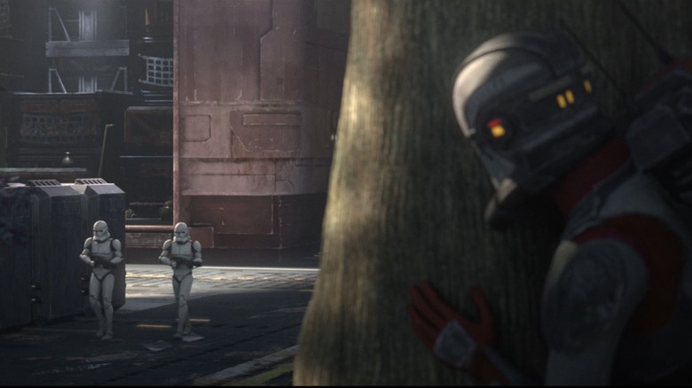 The Bad Batch fights against regular clones
