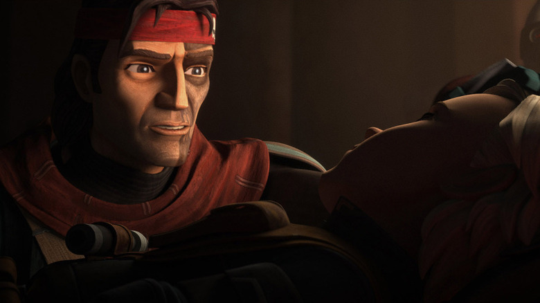 Hunter and Omega in Star Wars: The Bad Batch