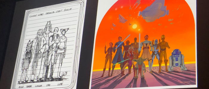 Clone Wars - cast sketch