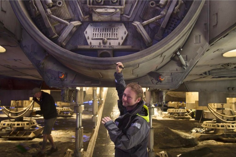 rian johnson millenium falcon