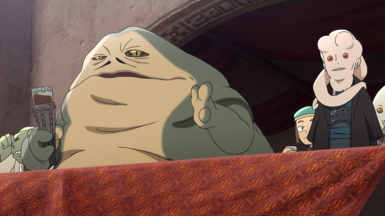 Jabba the Hutt in "Tatooine Rhapsody" episode of Star Wars: Visions