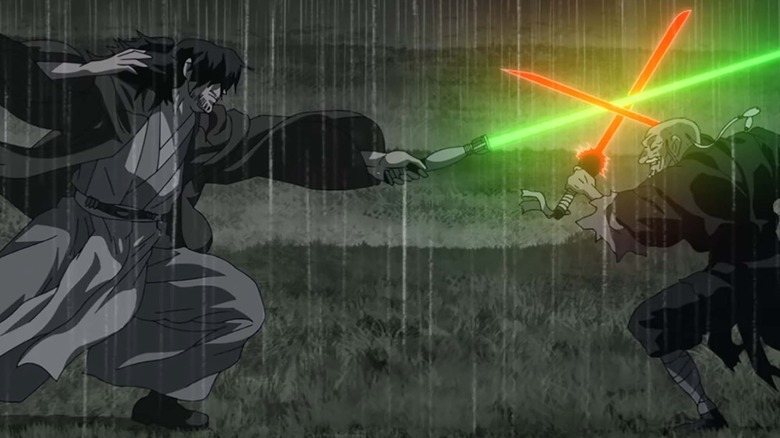 Star Wars: Visions lightsaber fight