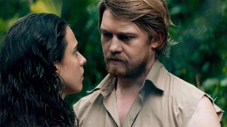 Joe Alwyn and Margaret Qualley in Stars at Noon (2022)