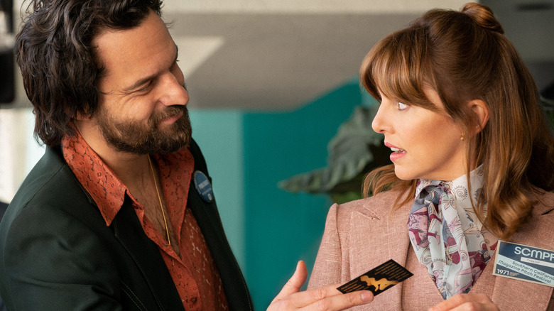 Jake Johnson and Ophelia Lovibond in Minx