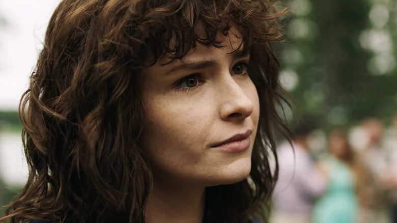 Ashleigh Cummings' Victoria McQueen is seen in closeup outside in NOS4A2