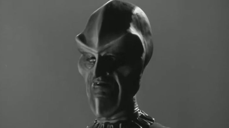 John Anderson's Ebonite Interrogator is seen in closeup against a plain background in The Outer Limits