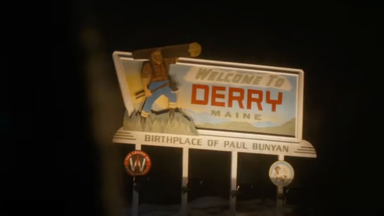 A Paul Bunyan sign in IT: Welcome to Derry