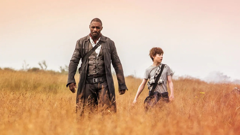 Roland and Jake are walking through a field in the Dark Tower