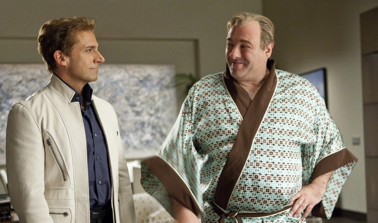 Steve Carell and James Gandolfini in The Incredible Burt Wonderstone