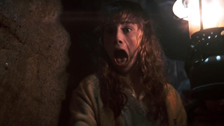 Kerri Green mengeluarkan teriakan sebagai Andy Carmichael di The Goonies