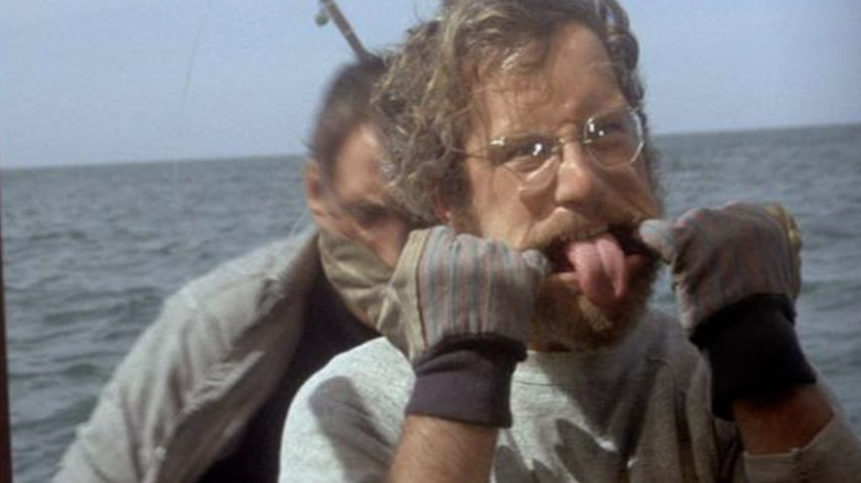 Hooper gets angry and serves face in Jaws
