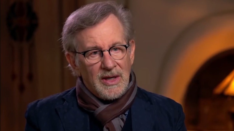Steven Spielberg being interviewed for the documentary Spielberg