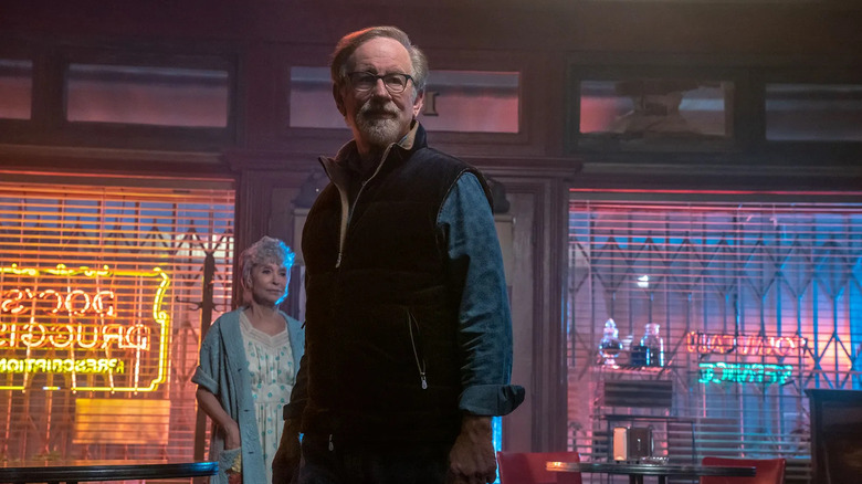 Steven Spielberg and Rita Moreno on the set of West Side Story (2021)