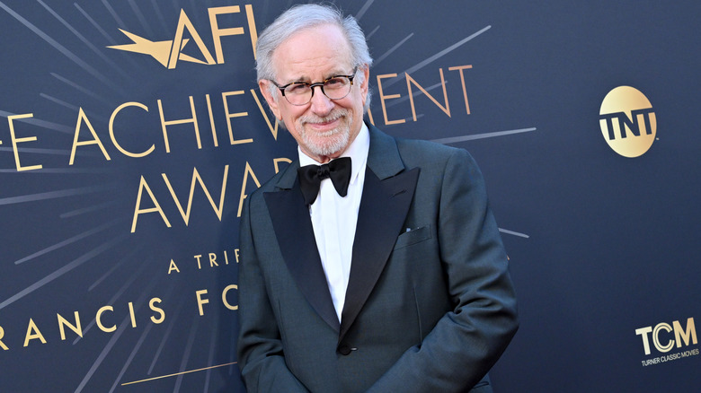 Steven Spielberg smiling at event