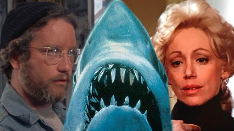 Huber and Eline from the jaws side by side separated by the shark
