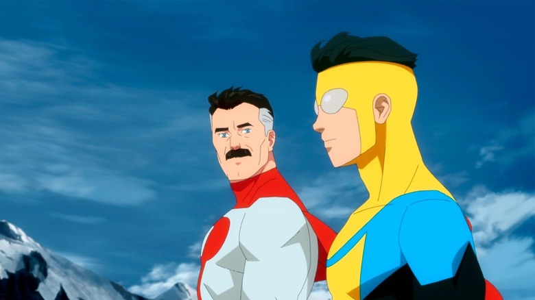 Invincible and Omni-Man in Invincible