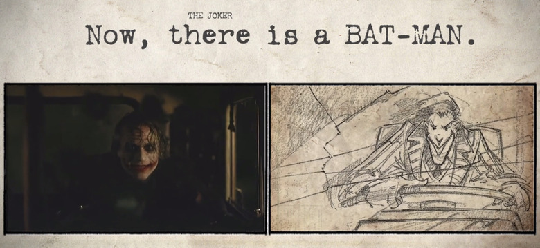 storyboards compared to movies - The Dark Knight