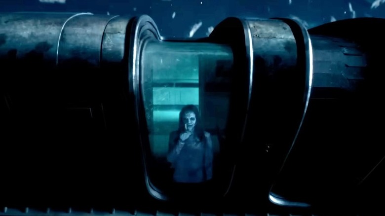 Star Trek: Strange New Worlds - Security Officer ghost in the hull window of the USS Griffin