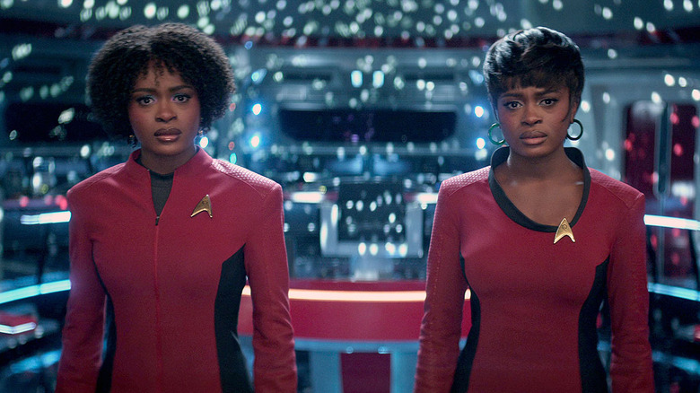 Star Trek: Strange New Worlds - past and future Uhura standing together