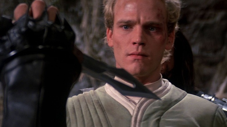 Star Trek III: The Search for Spock - David Marcus staring at Klingon knife