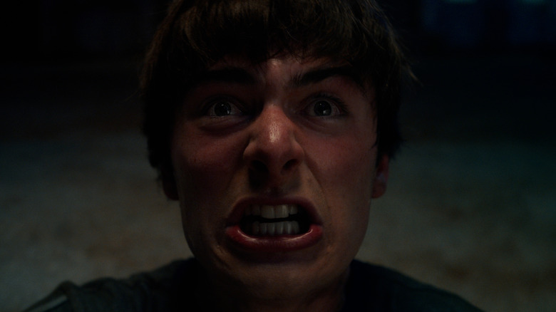 Noah Schnapp's Will Byers looking angry on "Stranger Things"