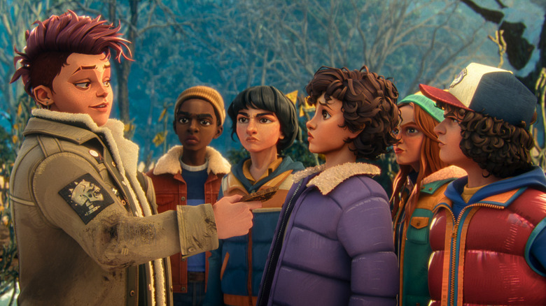 Nikki gives Eleven a piece of her mind while the gang looks on in Stranger Things: Tales From '85