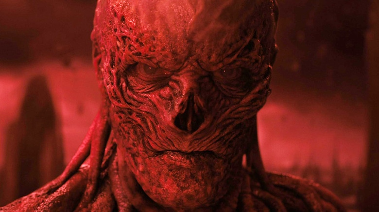 Vecna staring in his realm in Stranger Things