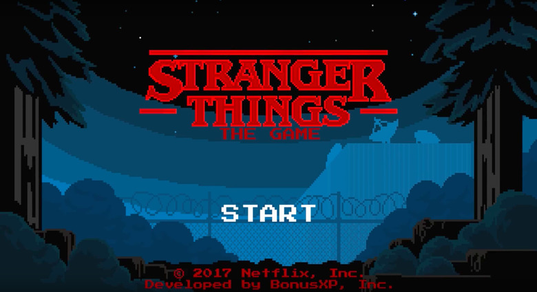stranger things video game