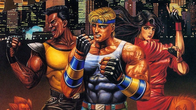 Adam Hunter, Axel Stone, and Blaze Fielding from alternate "Streets of Rage" cover art