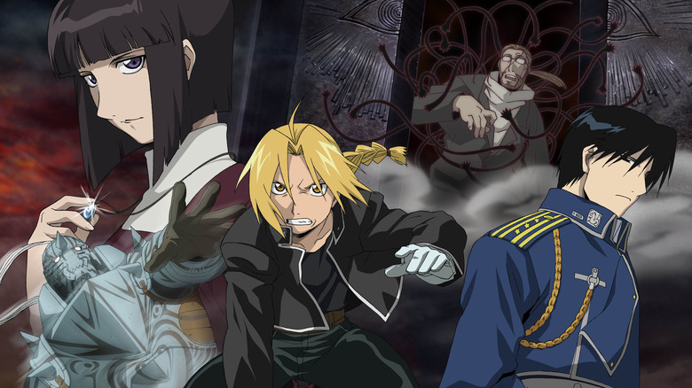 Fullmetal Alchemist 2003 Dante Alphonse Elric Edward Elric Hohenheim Roy Mustang Gate of Truth