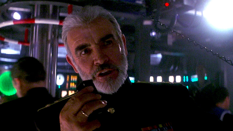 Sean Connery talks to his crew in The Hunt for Red October