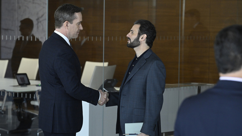 Matthew Macfayden and Arian Moayed in Succession