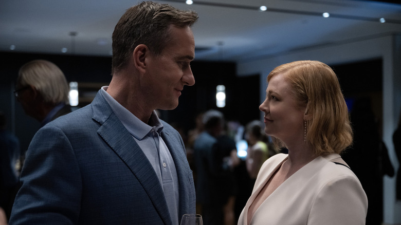 Matthew Macfayden and Sarah Snook in Succession 
