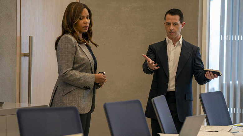 Sanaa Lathan and Jeremy Strong