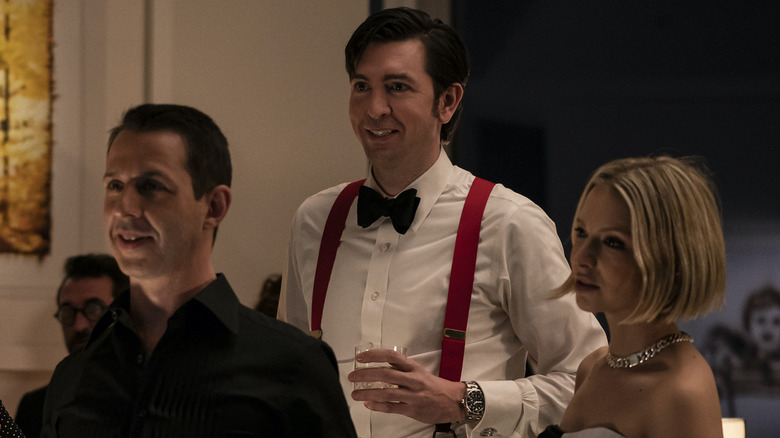Nicholas Braun, Jeremy Strong and Annabelle Dexter-Jones