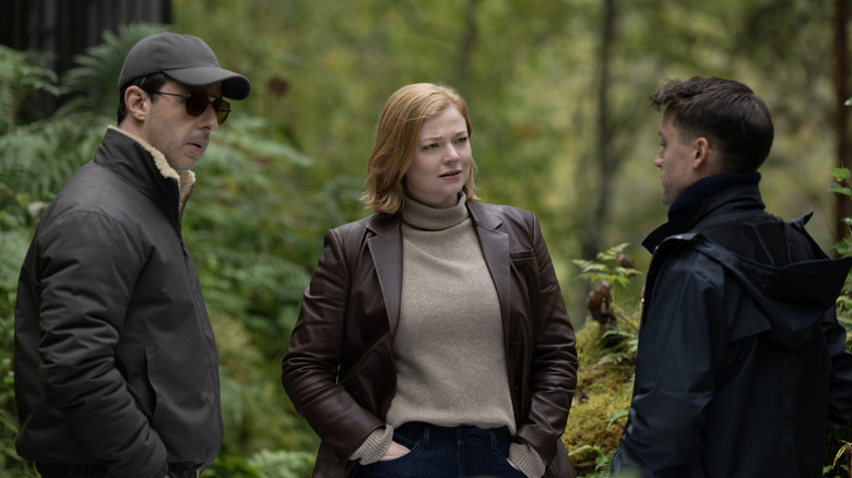 Jeremy Strong, Sarah Snook and Kieran Culkin in Succession