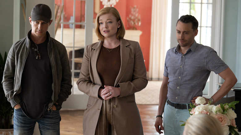 Jeremy Strong, Sarah Snook, and Kieran Culkin in Succession