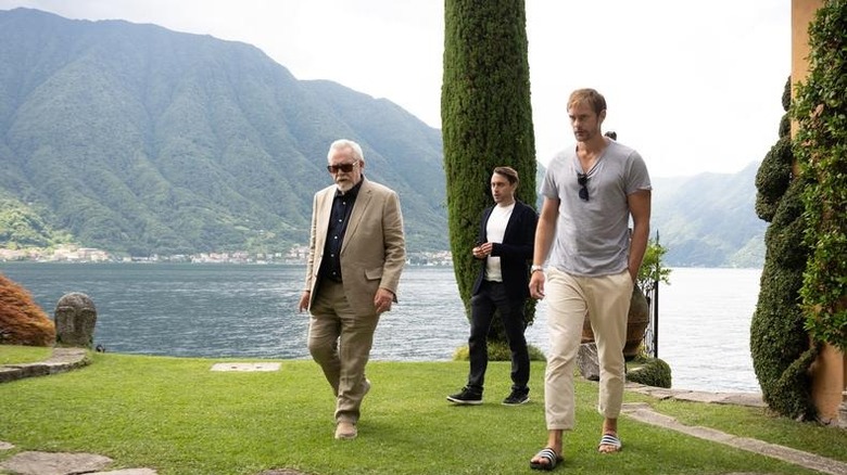 Brian Cox, Kieran Culkin, and Alexander Skarsgård in Succession