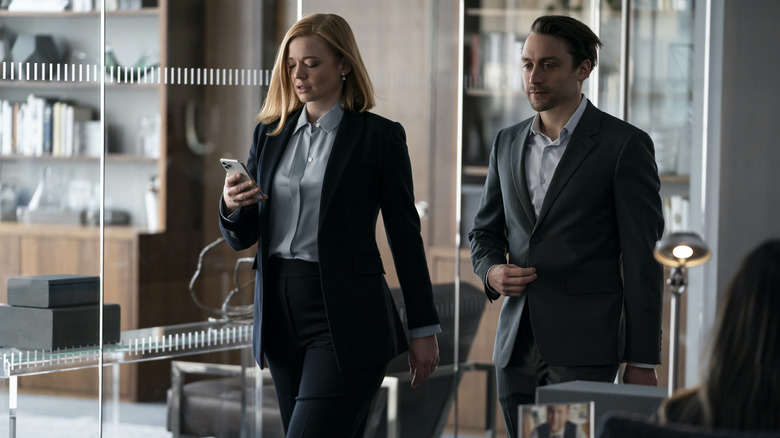 Sarah Snook and Kieran Culkin in Succession