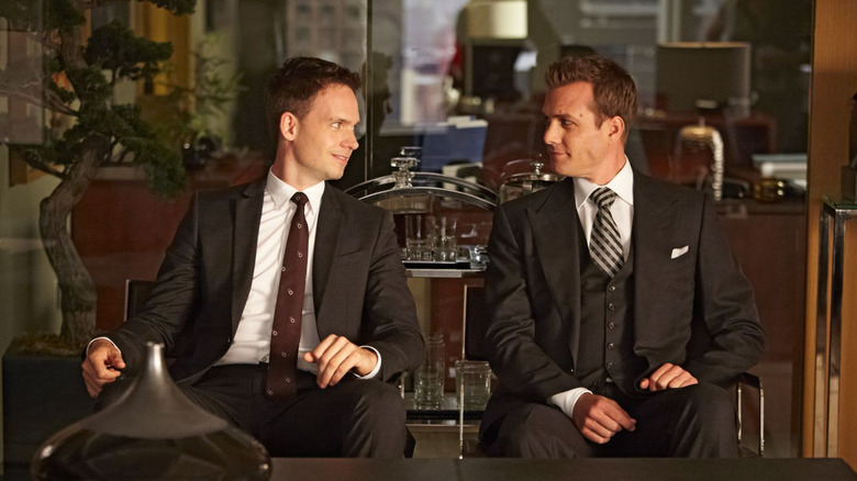 Gabriel Macht and Patrick J. Adams in Suits 