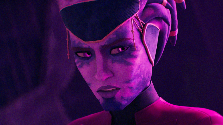 Rheena Sul looking wary in Star Wars: Maul - Shadow Lord