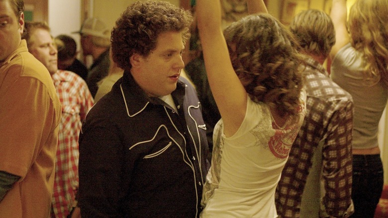 Jonah Hill and Carla Gallo in Superbad
