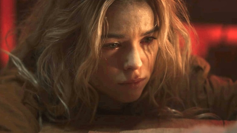 Milly Alcock's Supergirl looking very depressed