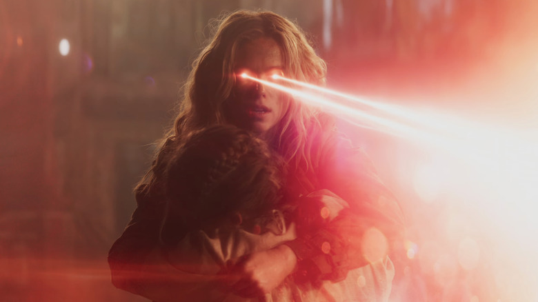 Supergirl (2026) Milly Alcock as Kara Zor-El, using her heat vision
