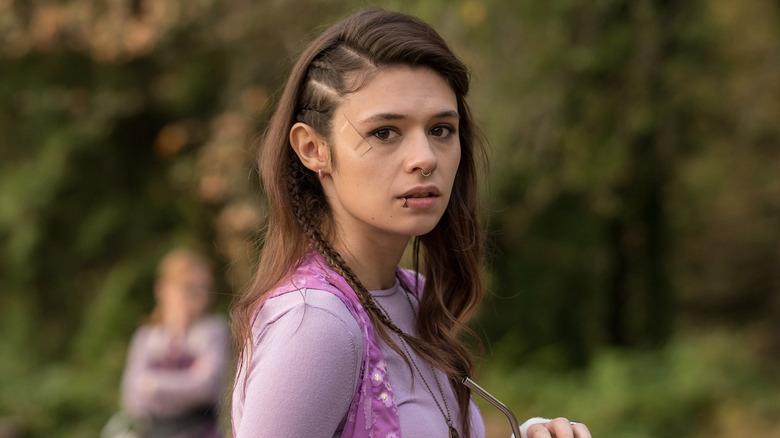 Nicole Maines as Lisa on Yellowjackets.
