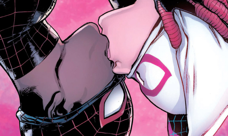 marvelnow-spidergwen-miles-kissing-frontpage