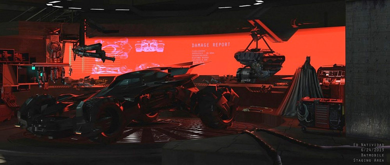 Batman v Superman Concept Art Batcave