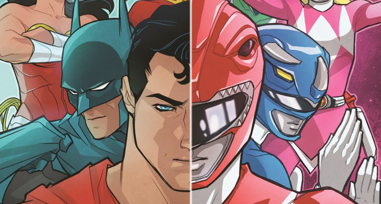 Power Rangers and justice League Crossover Comic